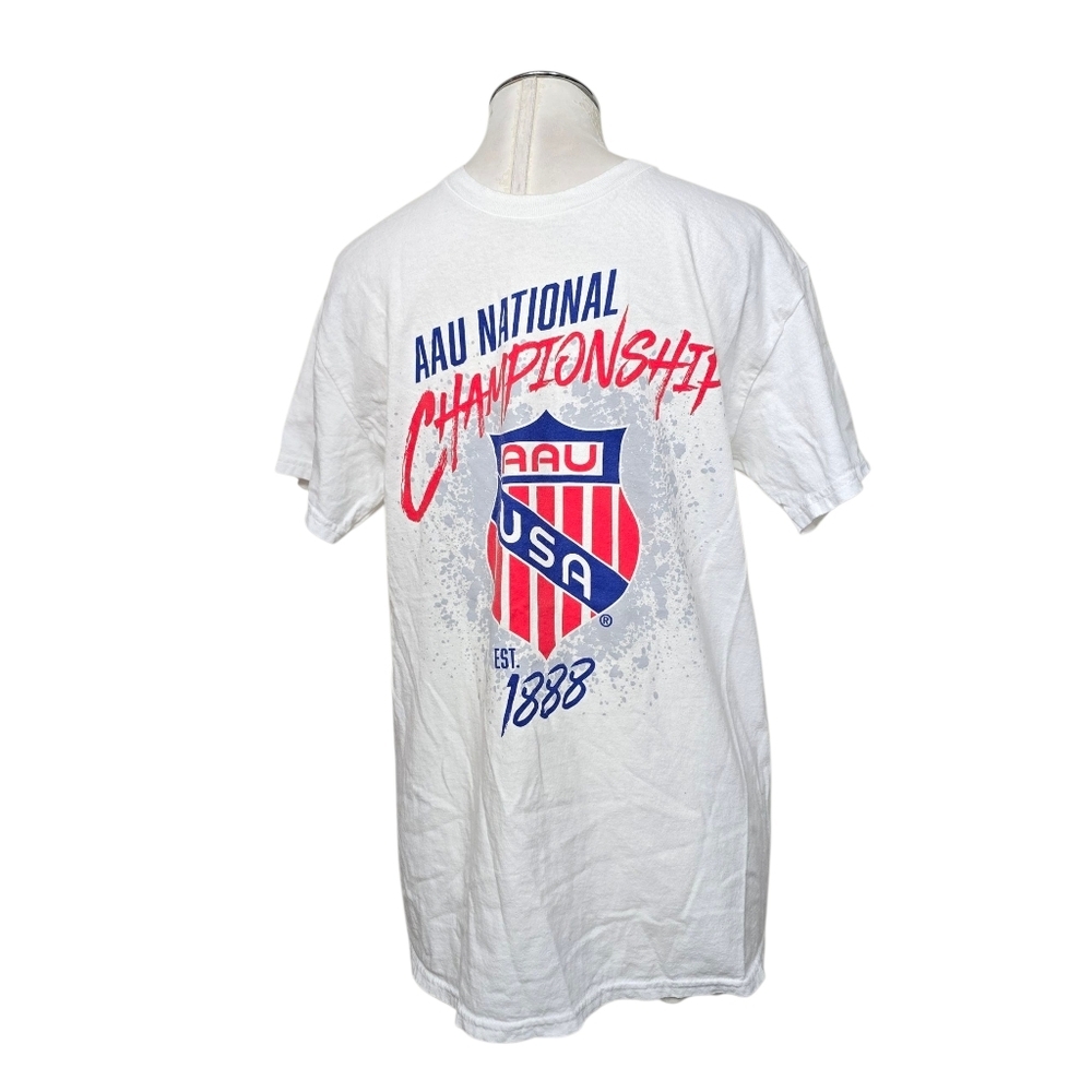 Gildan Heavy Cotton AUU National Championship USA 1888 Shirt Crewneck Men's M